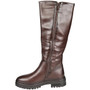 GODIVA Brown Knee High Zip Comfy Stretchy Biker Rider Boots