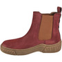 TANSY Wine Ankle Faux Leather Slip On Chelsea Trainer Boots