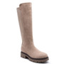 WINIFRED Khaki Mid Calf Zip Stretch Elastic Viral Winter Boots