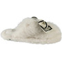 SHAKIRA White Slippers Fluffy Warm Faux Fur Slip On Shoes