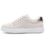 ZURISH Beige Trainers Mid Top Nubuck Lace Up Shoes