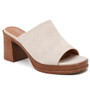 MARGOT Beige Slip On Open Toe Mid Heel Beach Sliders