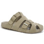 ALANA Khaki Open Toe Comfort Cushioned Summers Mules