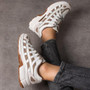 DEMELZA Brown Fashion Sneakers Lace Up Comfy Cushioned Trainers Shoes