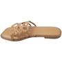 CHLOE Taupe Ladies Open Toe Flat Summer Slippers