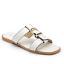 ARYA White Ladies Open Toe Walking FlipFlop Sliders