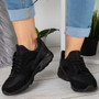 EMMA All Black Lace Up Trainers