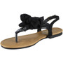 Conard Black T-Bar Flat Sandal