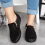 Adele Black Fling Zip Gym Shoes