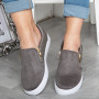 Adele Grey Fling Zip Gym Shoes