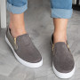 Adele Grey Fling Zip Gym Shoes