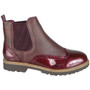 Kensley Wine Slip On Chelsea Ankle Boots