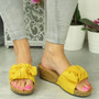 LYRA Yellow Platform Comfy Sliders Shoes