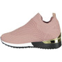 Laken Pink Sock Wedge Slip On Trainers 