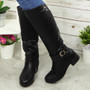 Luz Black Mid Calf Boots