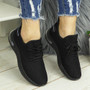 ERIN Black Jogging Gym Comfy Sneakers