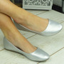 MORIAH Silver Comfy Work School Smart Shoes