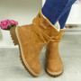 MACI Camel Ankle Fleece Lined Comfy Boots 