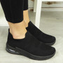 NATASCHA Black Sock Plimsole Shoes