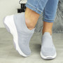  SUHA Grey  Sock Trainers Slip On Shoes 