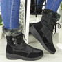 NIDA Black Winter Fleece Lining Boots 