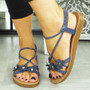 IPEK Blue Elastic Strappy Summer Sandals 