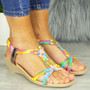  SHERI Multi Wedges Summer Elastic Sandals