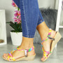  SHERI Multi Wedges Summer Elastic Sandals