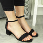 KAISLEY Black Bridal Going Out High Heel Sandals 