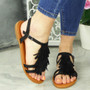 EZLYNN Black Flat Tassle  Comfy Shoes