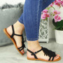 EZLYNN Black Flat Tassle  Comfy Shoes