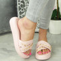 MYCAH Pink Sliders Beach  Mules Shoes 