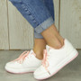 LANDA  Pink Trainers Sneakers Plimsole Shoes 