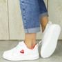  NURAH White-Red Trainers Sneakers Gym Shoes 