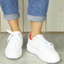  NURAH White-Red Trainers Sneakers Gym Shoes 