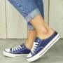 TSION Navy Trainers Canvas Plimsole Sneakers