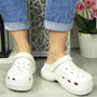 ALAIZA White Summer Comfy Sliders  Shoes 