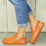 ABIHA Orange Summer Beach Sliders Shoes 