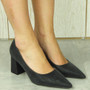 ARNA Black Court Pointed Party Shoes 