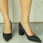 ARNA Black Court Pointed Party Shoes 