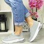 NATASCHA Grey Sock Plimsole Shoes