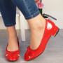 VINA Red Court Work Mid Heel Shoes 