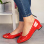 VINA Red Court Work Mid Heel Shoes 