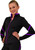 ChloeNoel J76 Heavy Poly Spandex Pipings Swirl Figure Skating Jacket