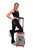ChloeNoel P22 All Black 3Inch Waist Band Skate Figure Skating Pants 7th view ChloeNoel P22 All Black 3Inch Waist Band Skate Figure Skating Pants 7th view