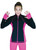 ChloeNoel JS792 Color Contrast  Elite Figure Skating Jacket w/ Pockets & Thumb Holes