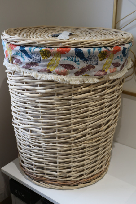 Panier a linge blanc G