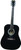 Indiana S-SCOUT-BK Scout Series Guitar, Black Gloss Finish Spruce Top, Mahogany Back & Sides, Blackwood Fingerboard