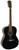 Indiana IDA-BK Dakota Guitar, Black Gloss Finish Spruce Top, Mahogany Back & Sides, Blackwood Fingerboard