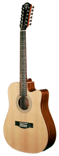 Teton STS100CENT-12 Acoustic Dreadnought. Solid Spruce Top, Mahogany Back/Sides, Fishman Sonitone, Satin, 12-String